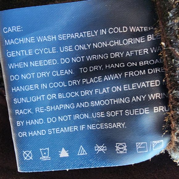 Nautica Brown Faux Micro-Suede Winter Coat Size Large - Picture 10 of 16